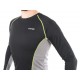 Herren Funktionsunterwäsche Kamo Hi-Tec Ski Unterwäsche Schwarz Grau BLACK/GREY