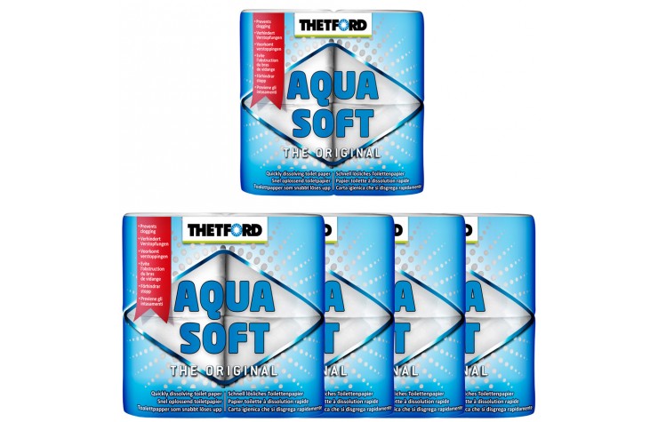 5x Camping Toilettenpapier Aqua Soft von Thetford