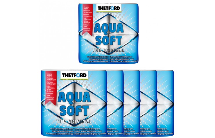 6x Camping Toilettenpapier Aqua Soft von Thetford