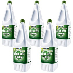 5x Sanitärflüssigkeit (7.67 € pro Liter) 1,5 L Aqua Kem Green Thetford