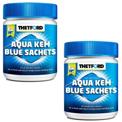 2x Sanitärzusatz Thetford für Campingtoiletten Aqua Kem Blue Sachets