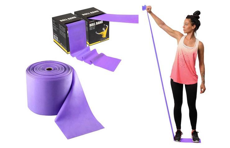 Fitnessband auf einer Rolle RB01 HMS LILA