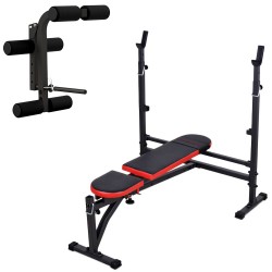 verstellbare Hantelbank MH-Z131 Marbo-Sport inkl. Hantelablage und Beinstrecker Beinbeuger