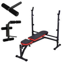 Schrägbank mit Hantelablage MH-Z135 Marbo-Sport inkl. Beinstrecker Beinfixierung