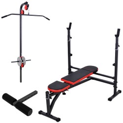 Multibank mit Hantelablage und Latzugturm MH-Z141 Marbo-Sport inkl. Beinfixierung