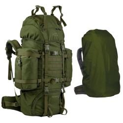 Set Wanderrucksack mit Regenschutz Reindeer 75 L Olivgrün Wisport