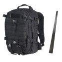 Set Rucksack mit Glasfiber-Gestell Sparrow II 30 L Schwarz