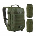 Militär-Rucksack Sparrow II 20L mit zwei zusätzlichen Taschen Olivgrün Wisport