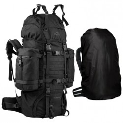 Set Wisport Wanderrucksack mit Regenhülle Reindeer 75 L Schwarz