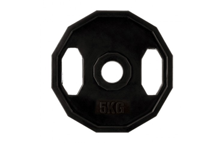 Olympische Hantelscheibe mit Gummi-Bezug TOG05 HMS 5 kg