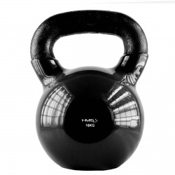Kugelhantel Kettlebell 16 kg mit Vinyl-Bezug HMS
