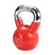 Kugelhantel Kettlebell 4 kg mit Vinyl-Bezug und verchromtem Griff HMS