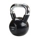 Kugelhantel Kettlebell 12 kg KTC12 mit Vinyl-Bezug und verchromtem Griff HMS