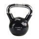 Kugelhantel Kettlebell 16 kg KTC16 mit Vinyl-Bezug und verchromtem Griff HMS
