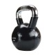Kugelhantel Kettlebell 20 kg mit Vinyl-Bezug und verchromtem Griff HMS