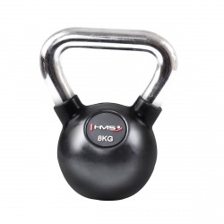 Gummierte Kettlebell mit Chromgriff KGC08 8 kg HMS