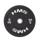 Olympische Gewichtscheibe mit Gummi-Bezug Bumper Black BBR05 5 kg HMS