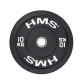 Olympische Gewichtscheibe mit Gummi-Bezug BBR10 Bumper Black 10 kg HMS