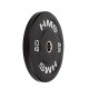 Olympische Gewichtscheibe mit Gummi-Bezug BBR10 Bumper Black 10 kg HMS