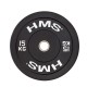 Olympische Gewichtscheibe mti Gummi-Bezug Black Bumper BBR15 15 kg HMS
