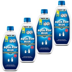 Set 4x Aqua Kem Blue Concentrated Thetford WC Chemie