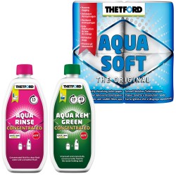 Set Thetford WC-Chemie Aqua Kem Green Concentrated+Aqua Rinse Concentrated