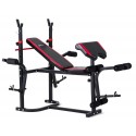 Hantelbank HS-1020 inkl. CURLPULT Hop-Sport verstellbare Trainingsbank